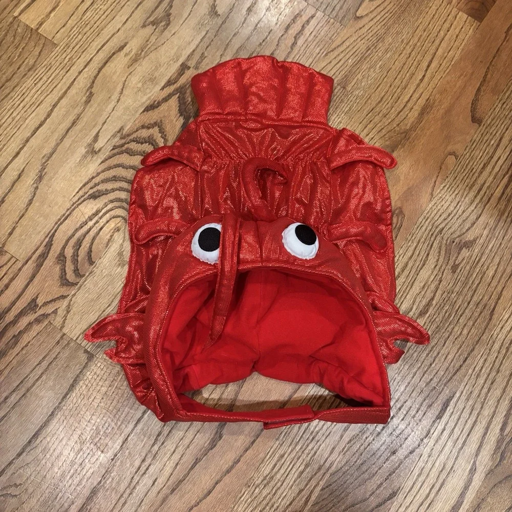Dog Lobster Costume Red Halloween Pet Costume Size Large Funny Crab